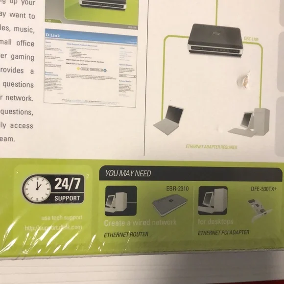 NIB D-Link 5-port 10/100 desktop switch DES-1105 - Picture 6 of 11